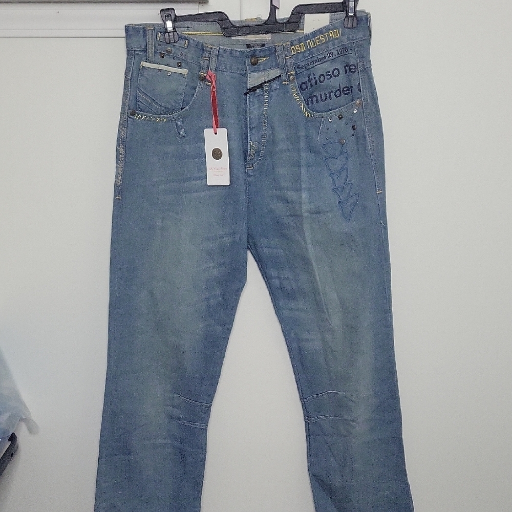 La Cosa Nuestra Mens Fashion Denim Jeans